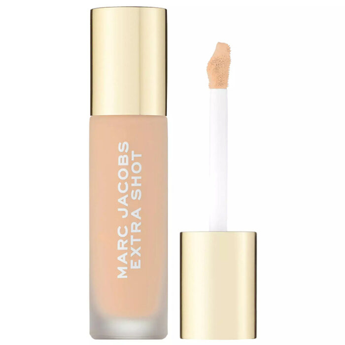 marc jacobs beauty extra shot caffeine concealer and foundation light 150